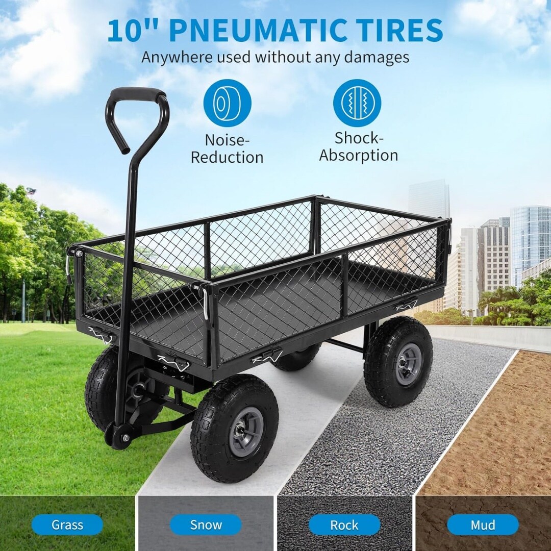 Qeetex KL-PHO-15HPOWP0 Wheelbarrow-Yard-Cart - View #2