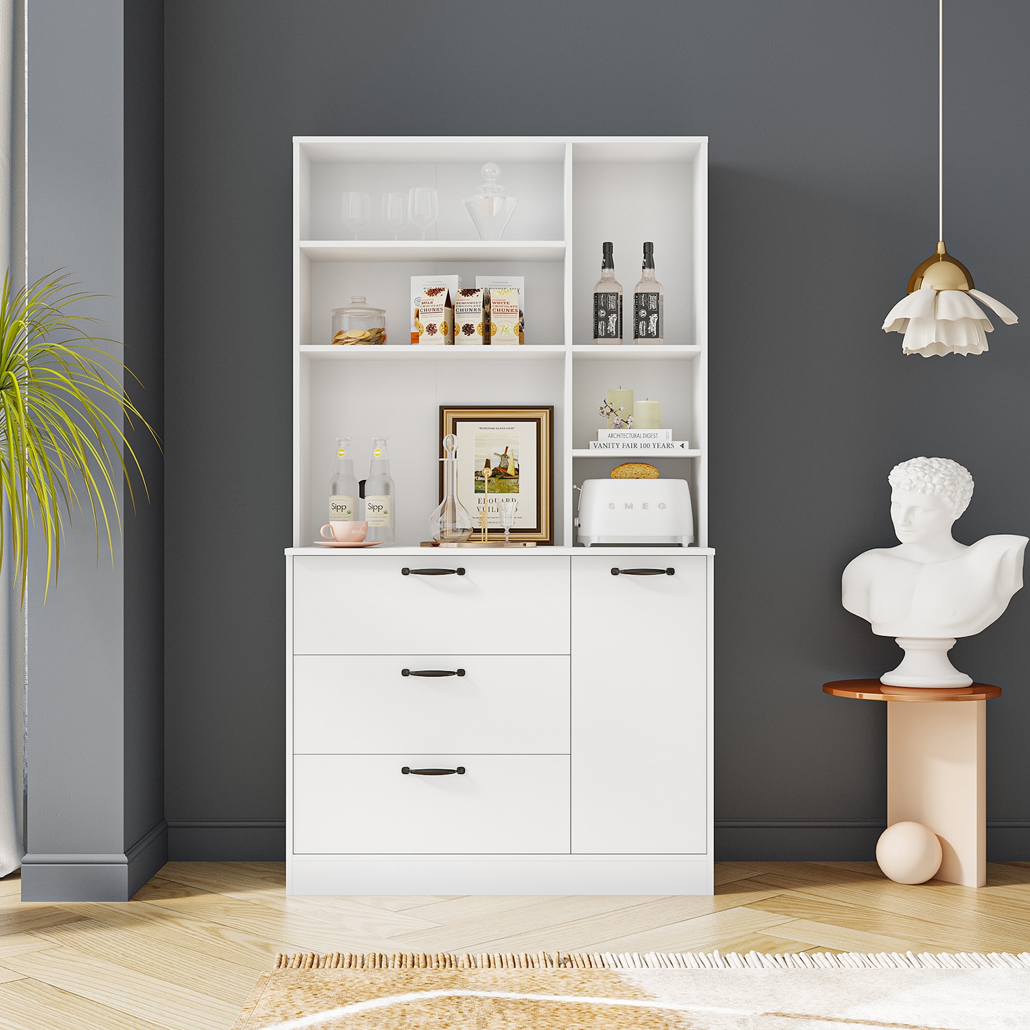 Acadian 4 Drawer Bath Cabinet – Simpli Home