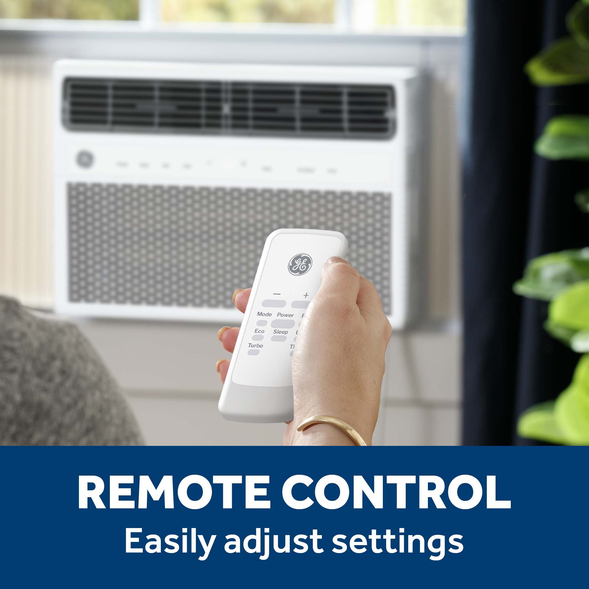 GE 350-sq ft Window Air Conditioner with Remote (115-Volt, 8000-BTU) Wi-Fi enabled