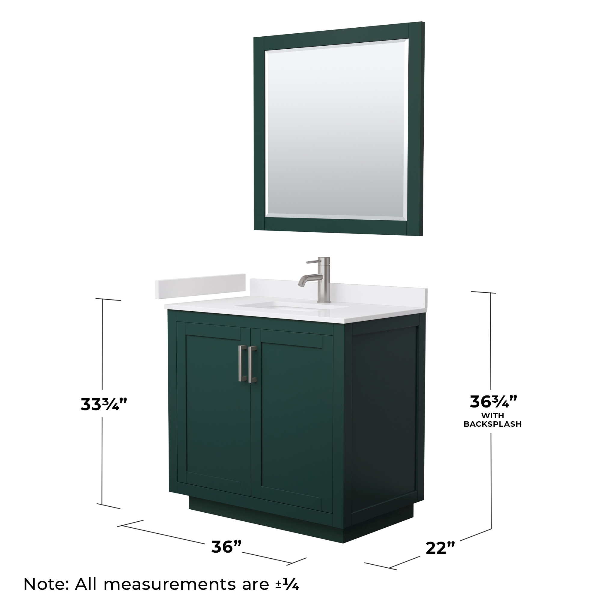 Wyndham Collection WCF292936SGEWCUNSM34 Bath-Vanity-Combo - View #6