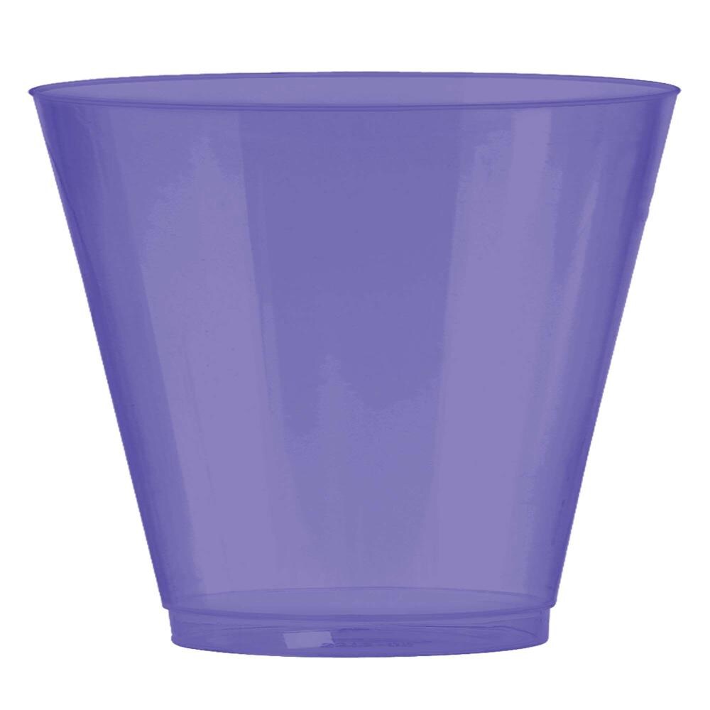 Amscan Big Party Pack 16 oz Plastic Cups, Purple - 50 count