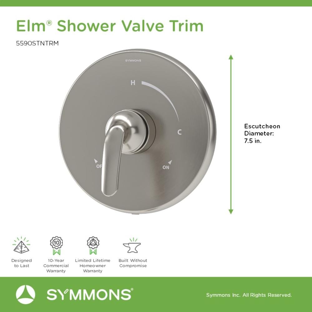 Symmons 5590STNTRM Shower-Handles - View #2