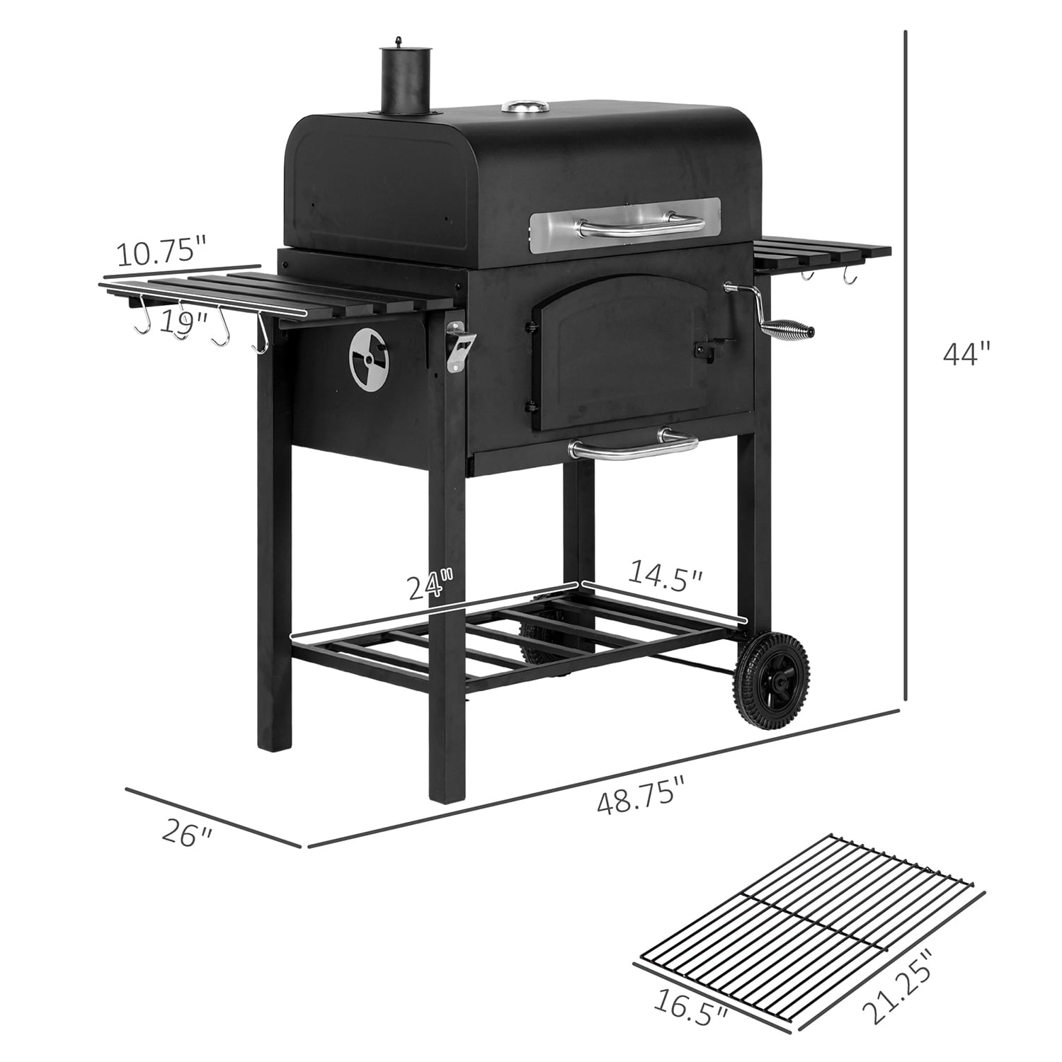 GZMR GZ-W22304 Charcoal-Grills - View #3