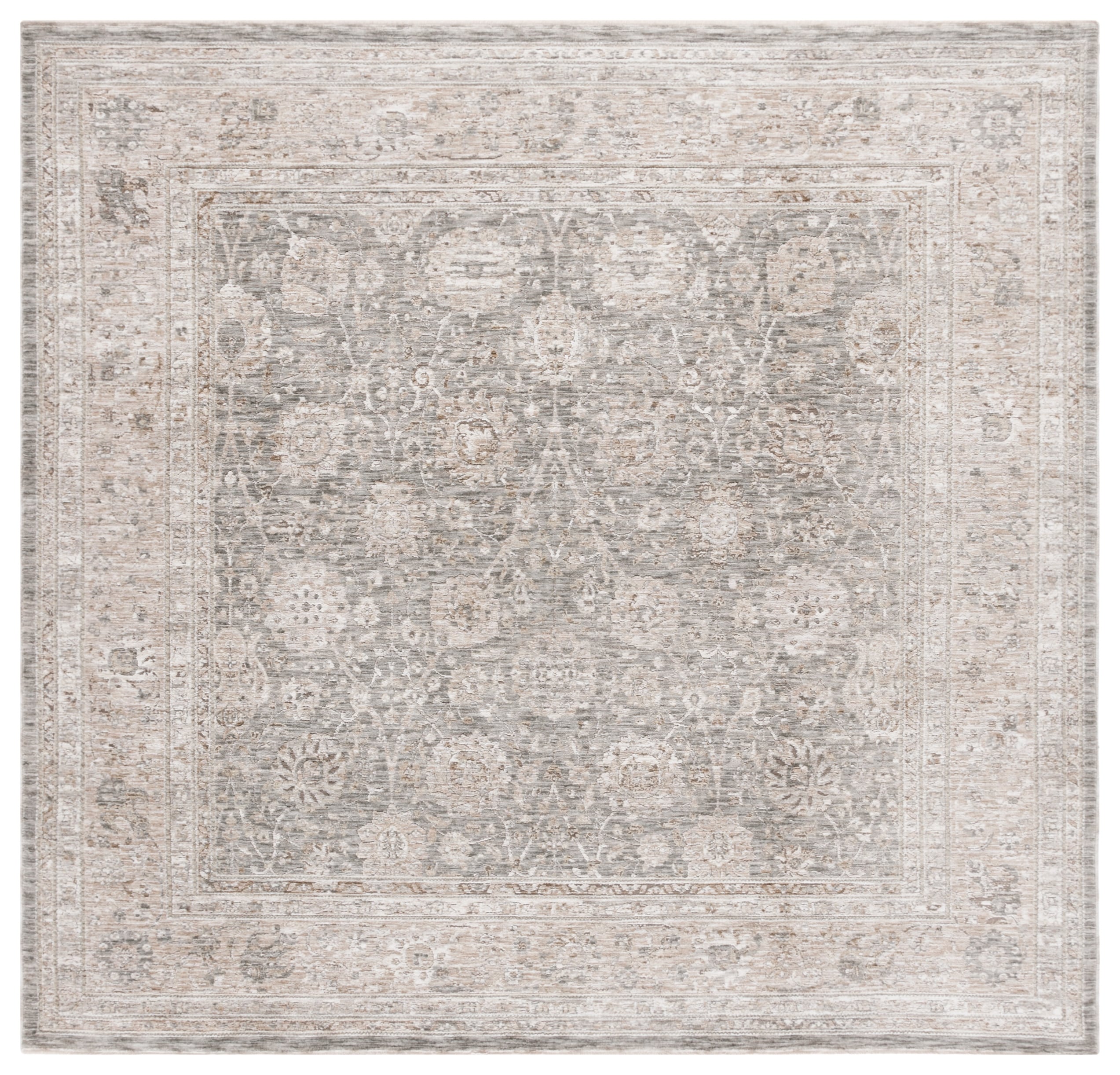 Mason 112B Beige/Dark Grey Ivory 6 X 6 Area Rug