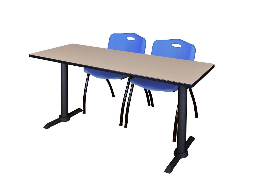 Regency MTRCT6024BE47BE Training Off-white 4-Person Training Table (60-in W x 29-in H)
