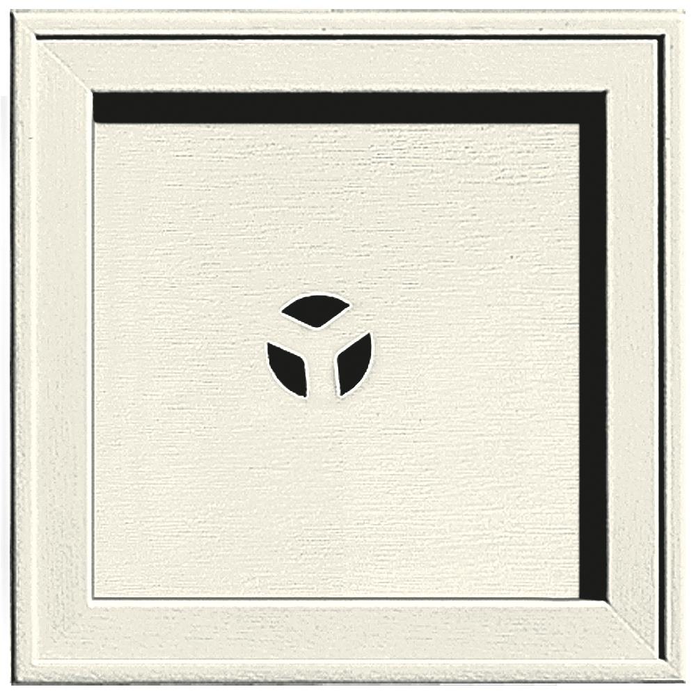 Builders Edge 130110004034 7.75-in x 7.75-in Parchment Vinyl Universal Mounting Block