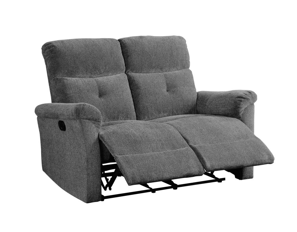 ACME FURNITURE Treyton 55-in Modern Gray Chenille 2-seater Reclining ...