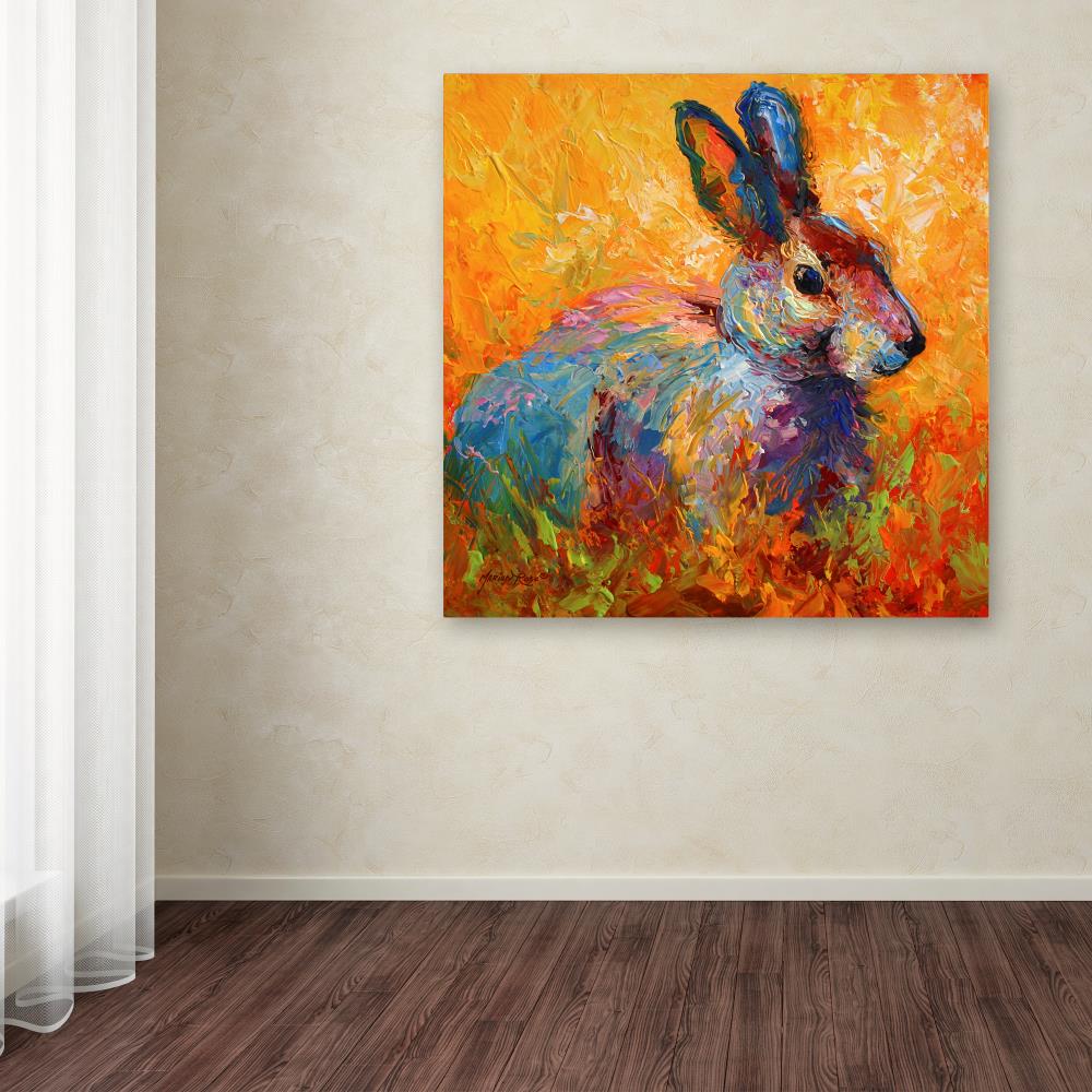 Trademark Fine Art Animals Framed 35-in H x 35-in W Animals Canvas ...