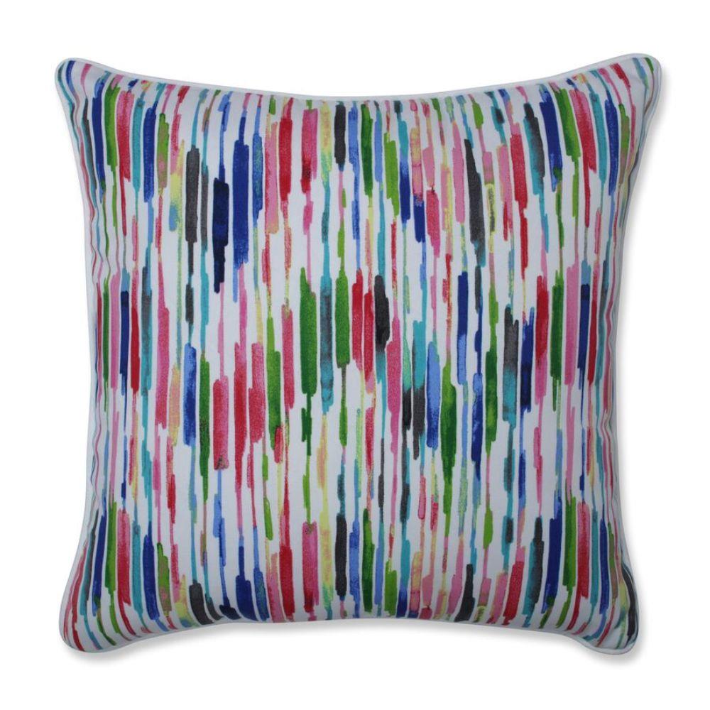 Pillow Perfect Drizzle Summer 2 Piece 18 1 2 in x 18 1 2 in Pink Indoor Decorative Pillow in the Throw Pillows department at Lowes