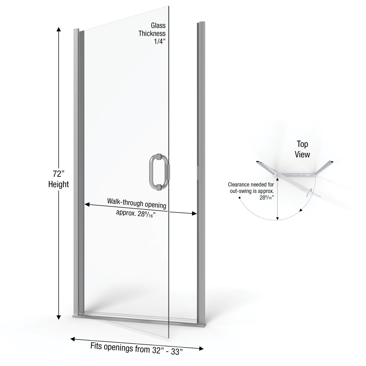 Basco INFN00A3372XPBN Shower-Doors - View #2