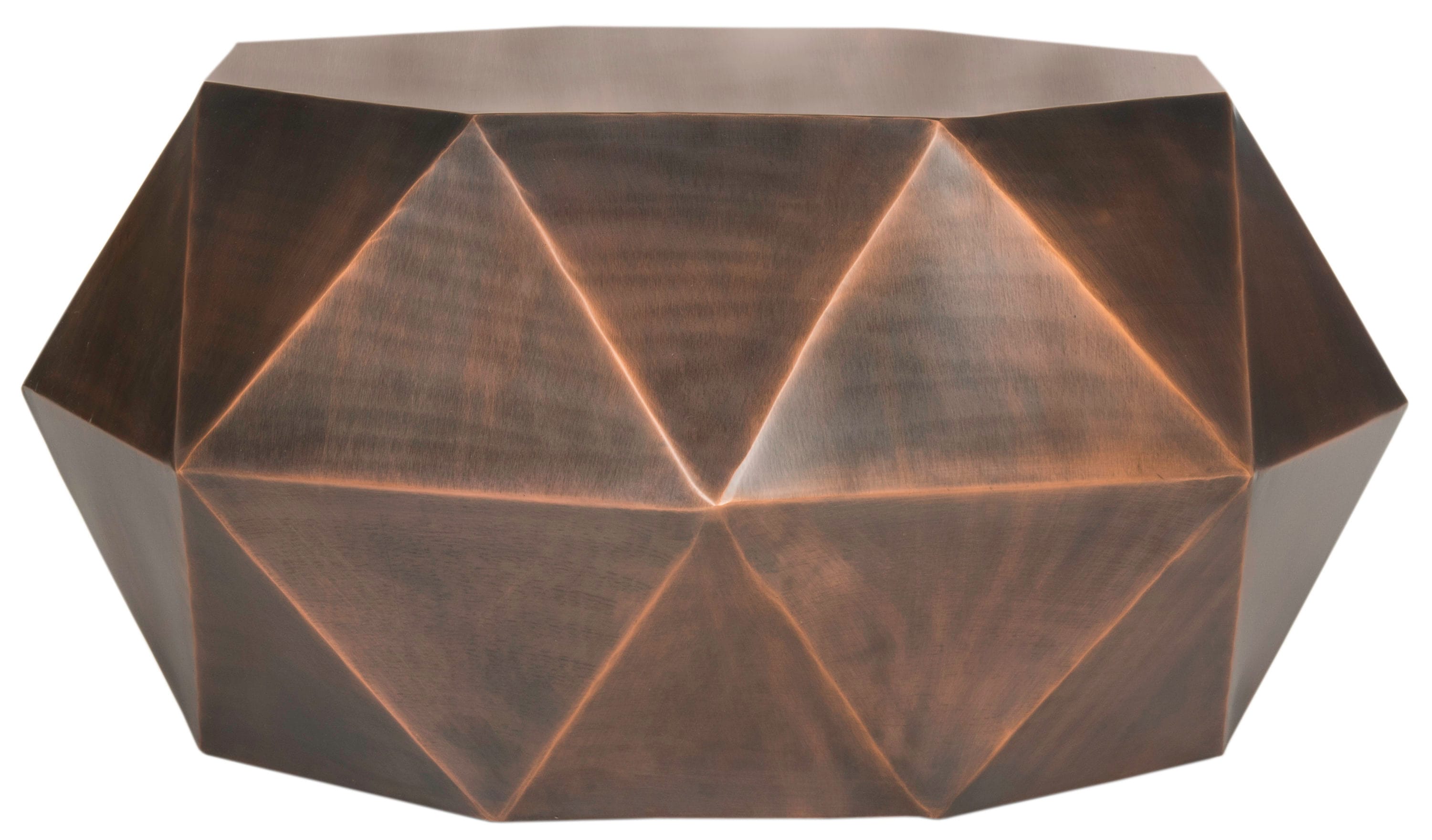 Safavieh FOX3223B Astrid Copper Metal Modern Coffee Table