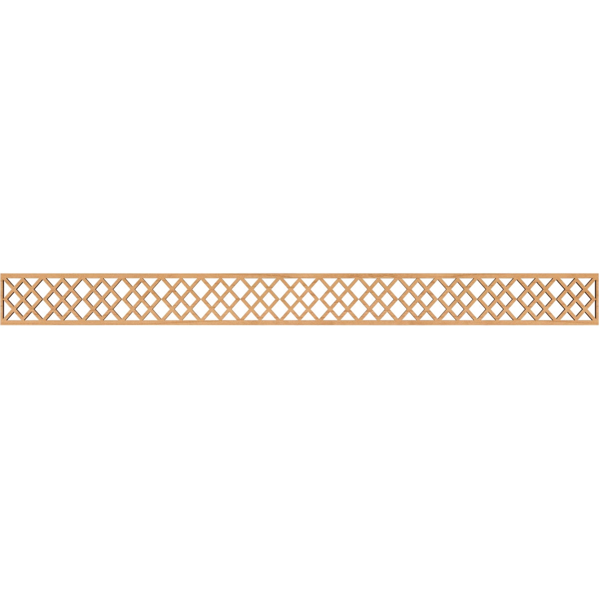 Ekena Millwork MLDA04X46HADMA Hadley Fretwork Flat Trim 4-in x 3.87-ft Maple Brown Unfinished 2156770 Pierced Wall Panel Moulding