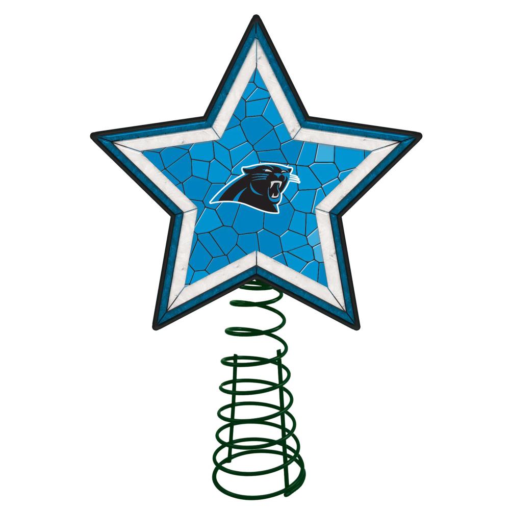 The Memory Company NFL-CPA-2303 10-in Star Team White Christmas Tree Topper