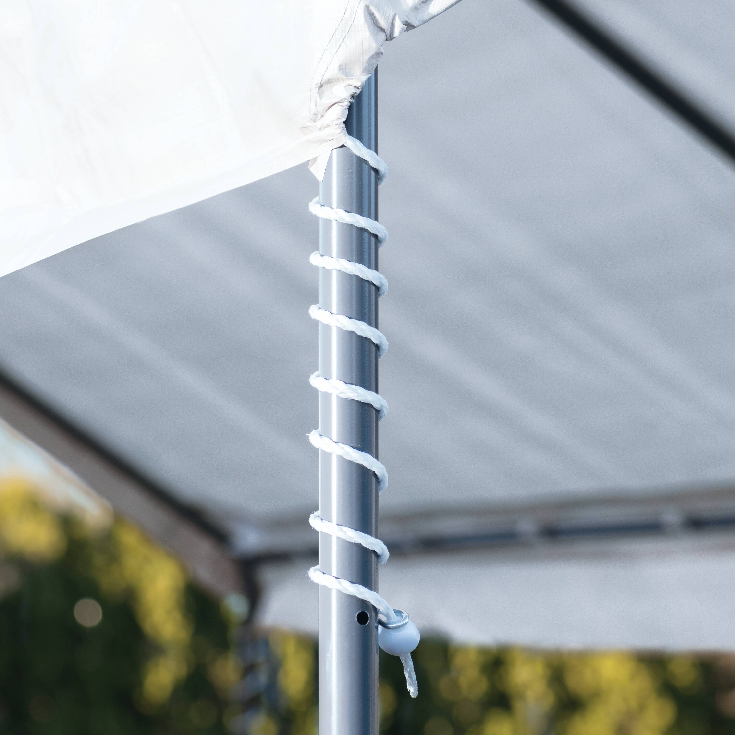 ShelterLogic 19.5-ft x 10-ft Rectangle White Party Canopy