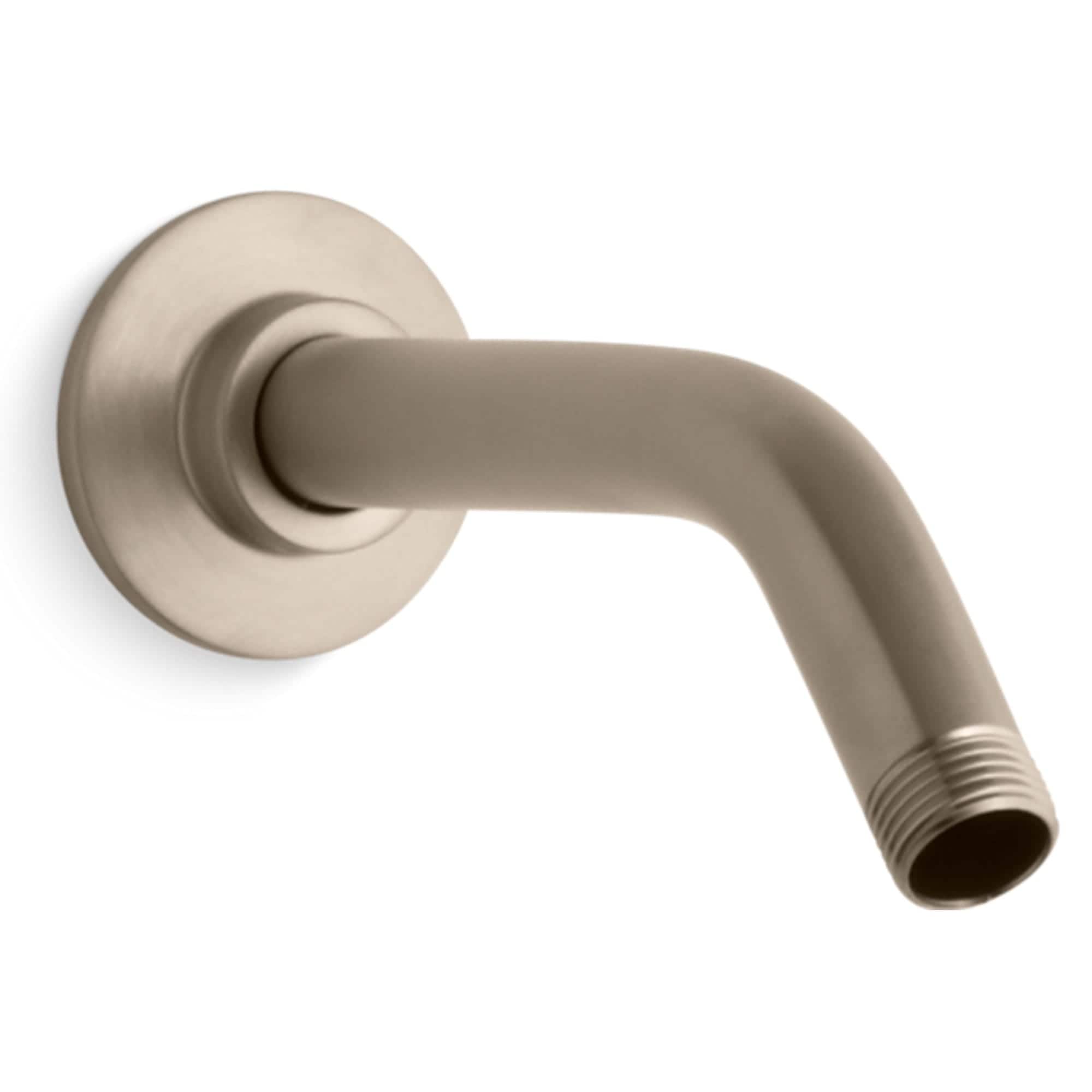 KOHLER 7397-BV MasterShower Vibrant Brushed Bronze 7.5-in Universal Shower Shower arm and flange