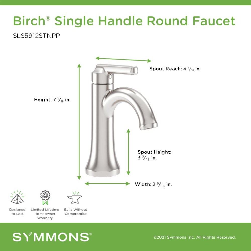 Symmons SLS5912STNPP Lavatory-Faucets - View #3