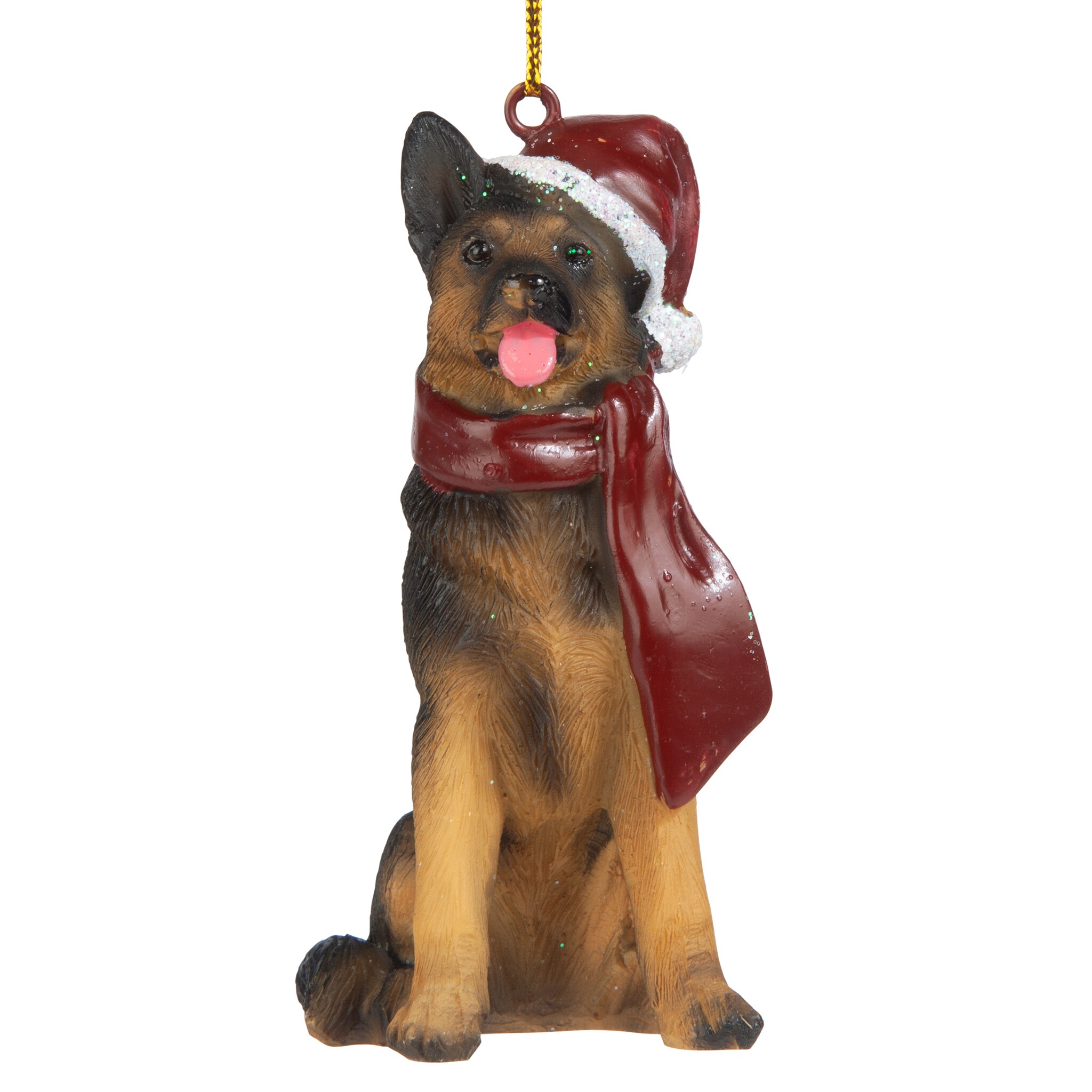 German Shepherd Dog Pet Figure Animal Model Toy Collector Decor Kid Xmas  Gift