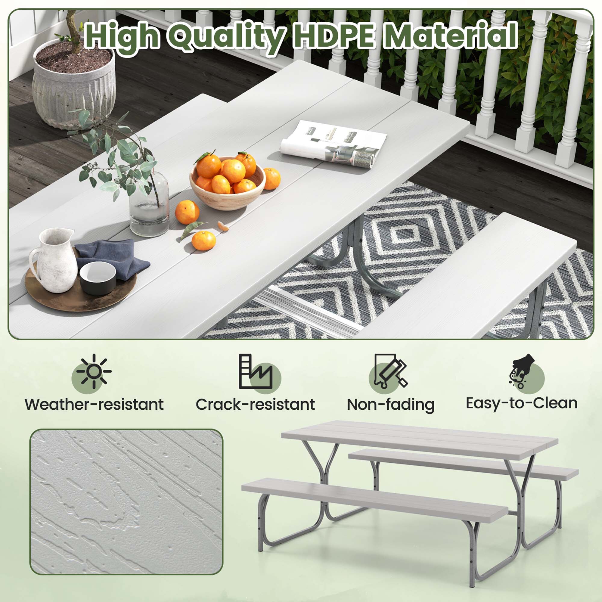 Costway HCST01484 Patio-Tables - View #8