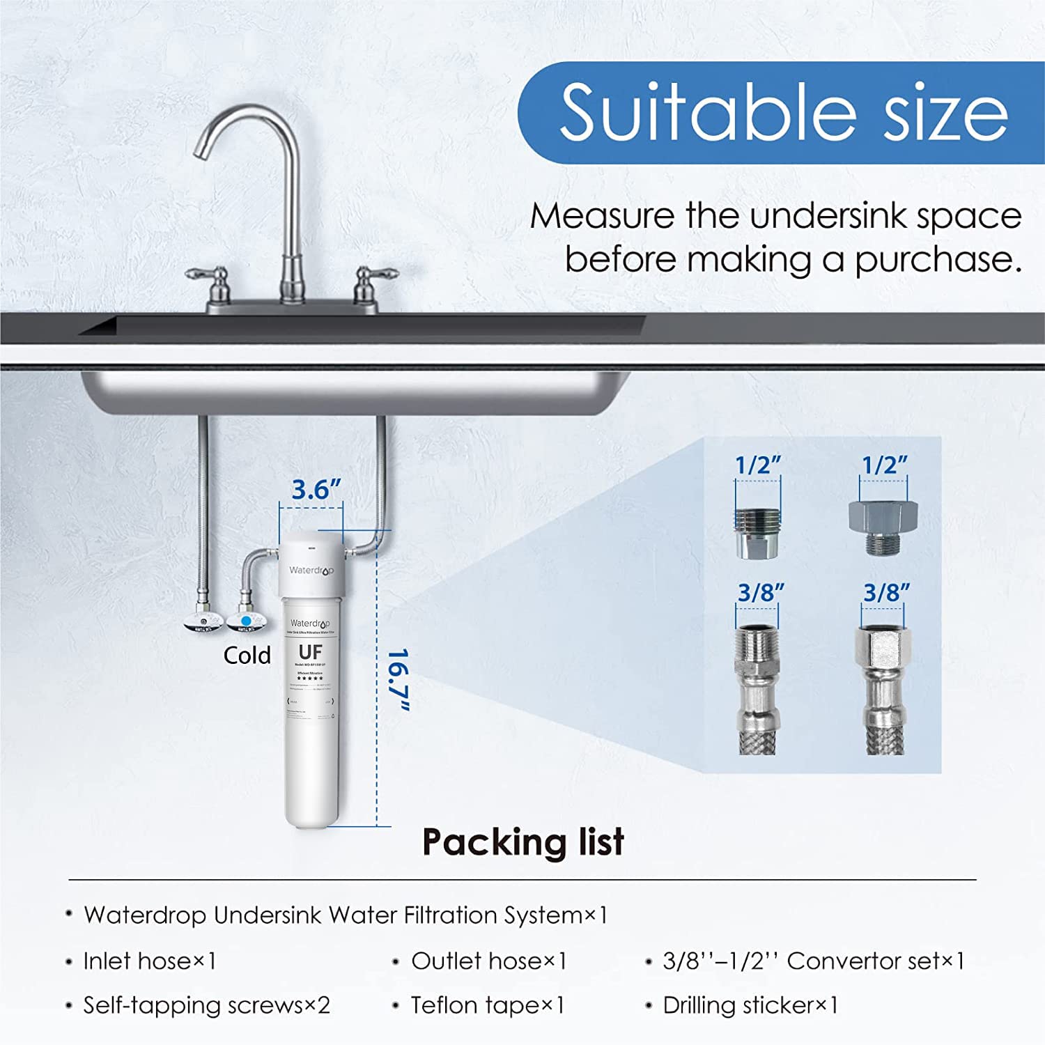 Waterdrop WD-15UAW-UF Under-Sink-Filtration-Systems - View #7