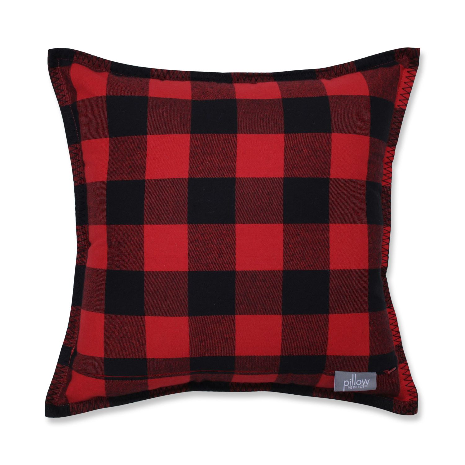 Outdoor/Indoor Harvest Plaid 18 in. L X 18 in. W X 5 in. D - Pillow Perfect