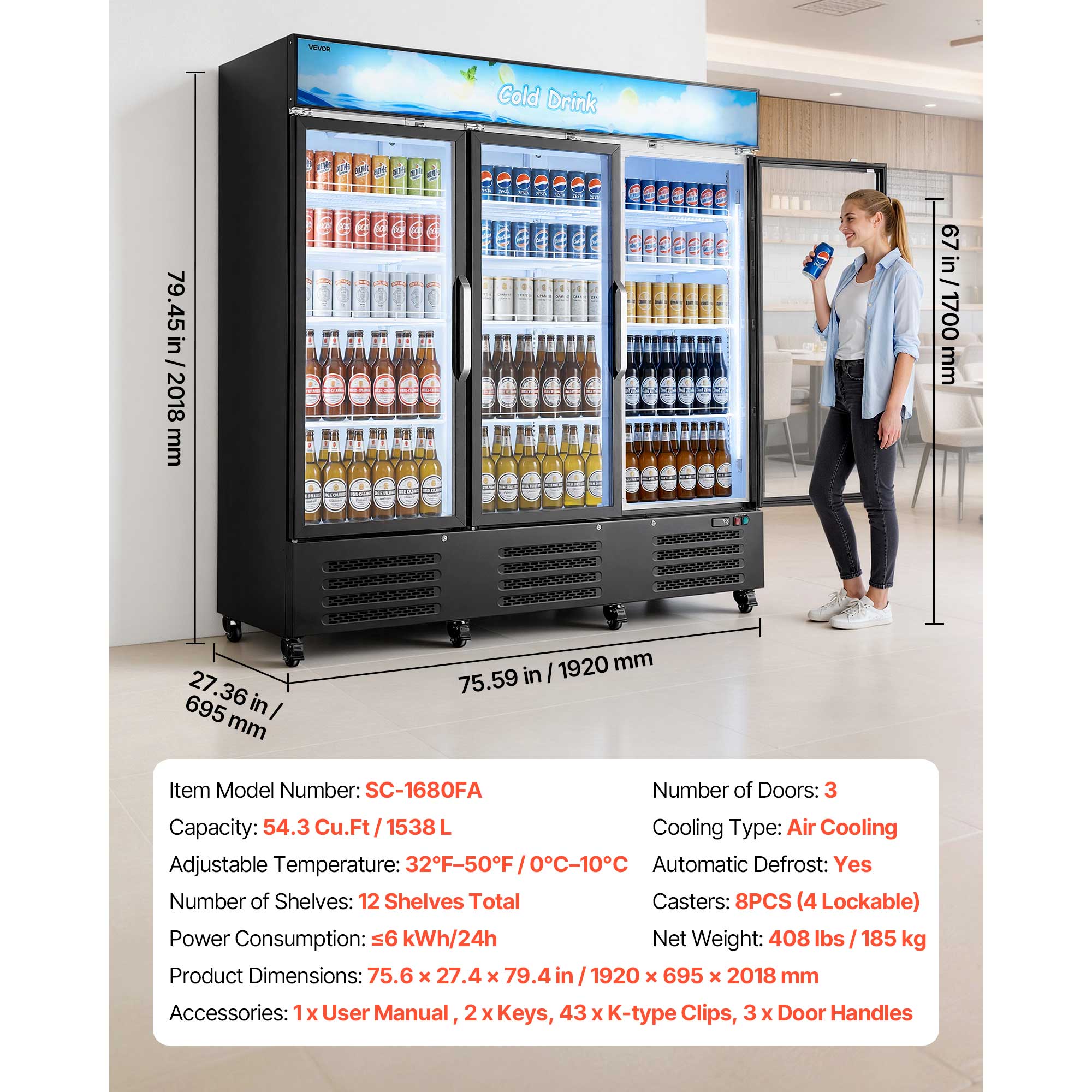 VEVOR SCLSYLZSJSMD18173V1 Commercial-Refrigerators - View #7