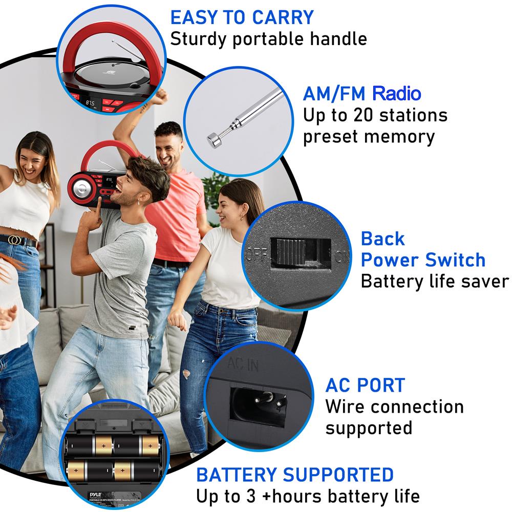 Pyle PHCD22 Portable-Speakers - View #3