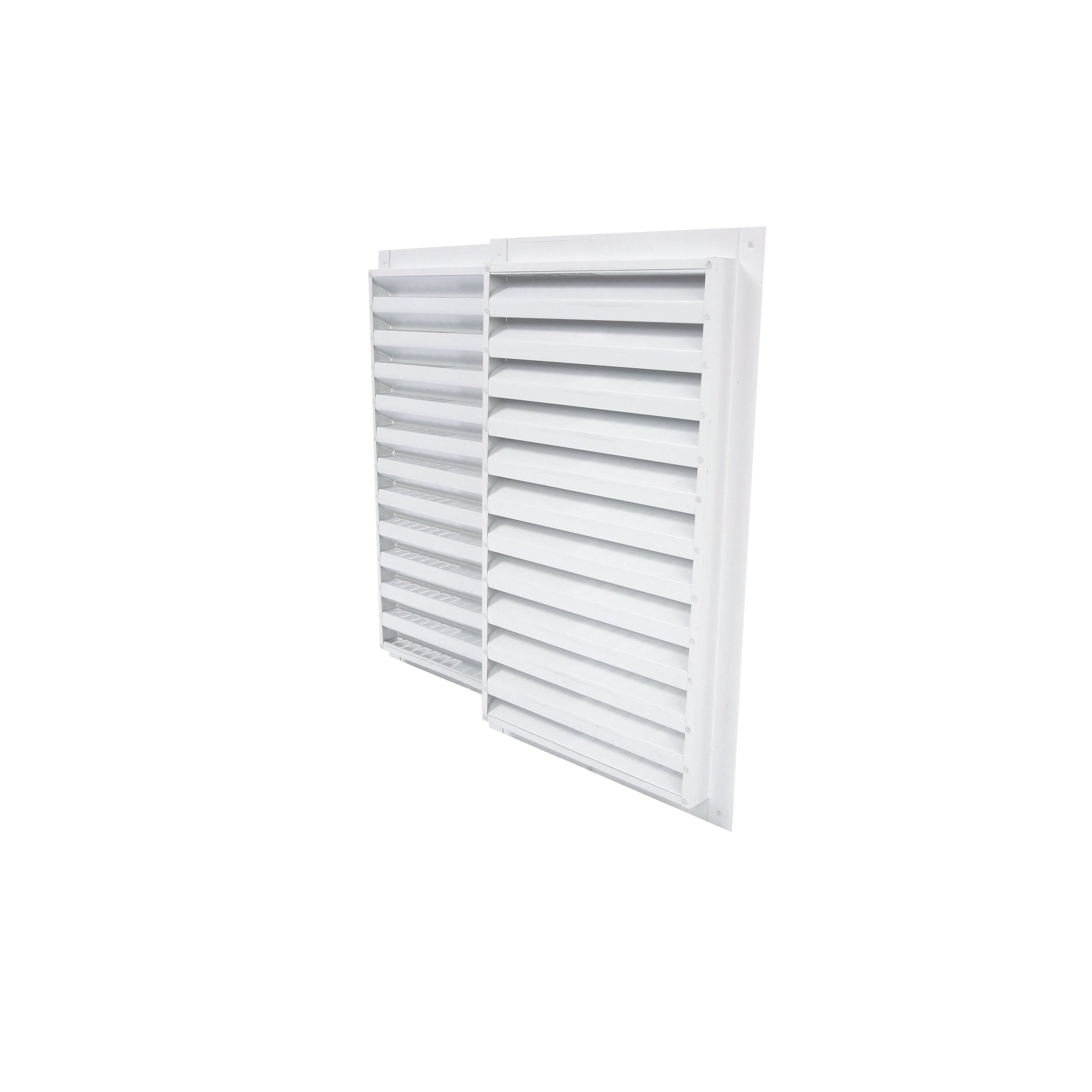 Master Flow  8 in L White  Plastic  Wall Louver W x 8 in 