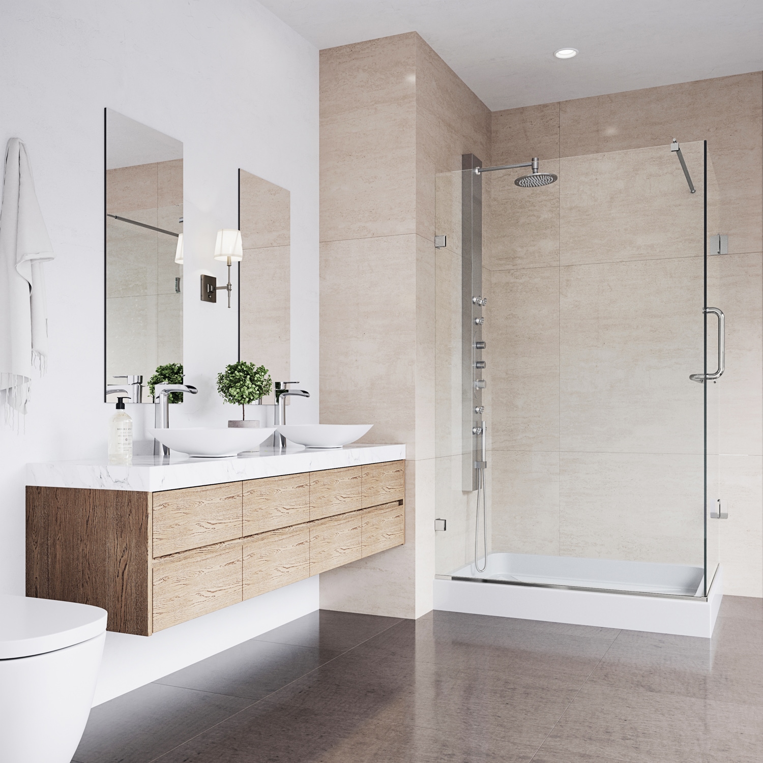 VIGO VG6012BNCL36WL Alcove-Shower-Kit - View #5