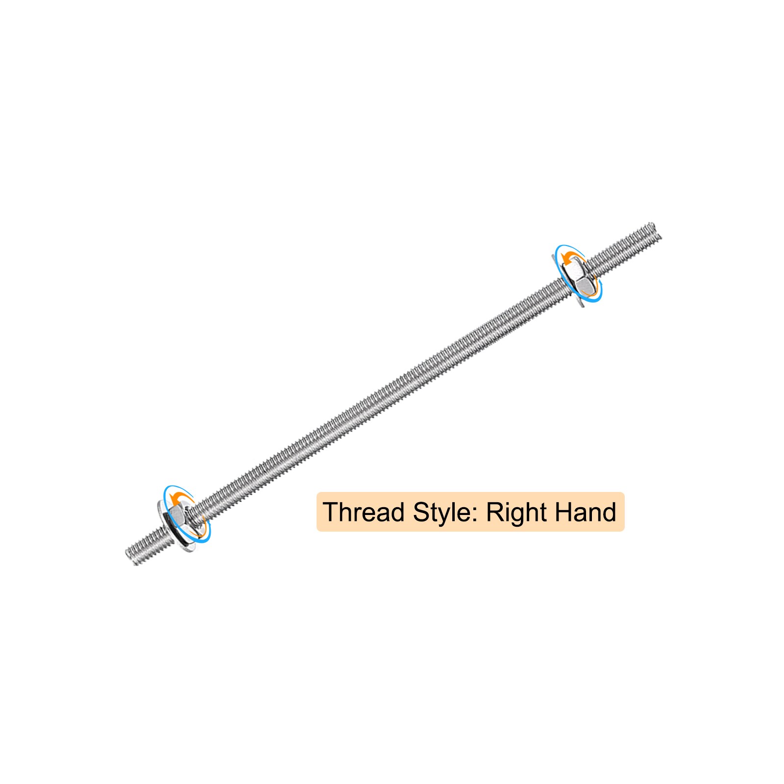 Unique Bargains S26082700UX5904 Threaded-Rod - View #3
