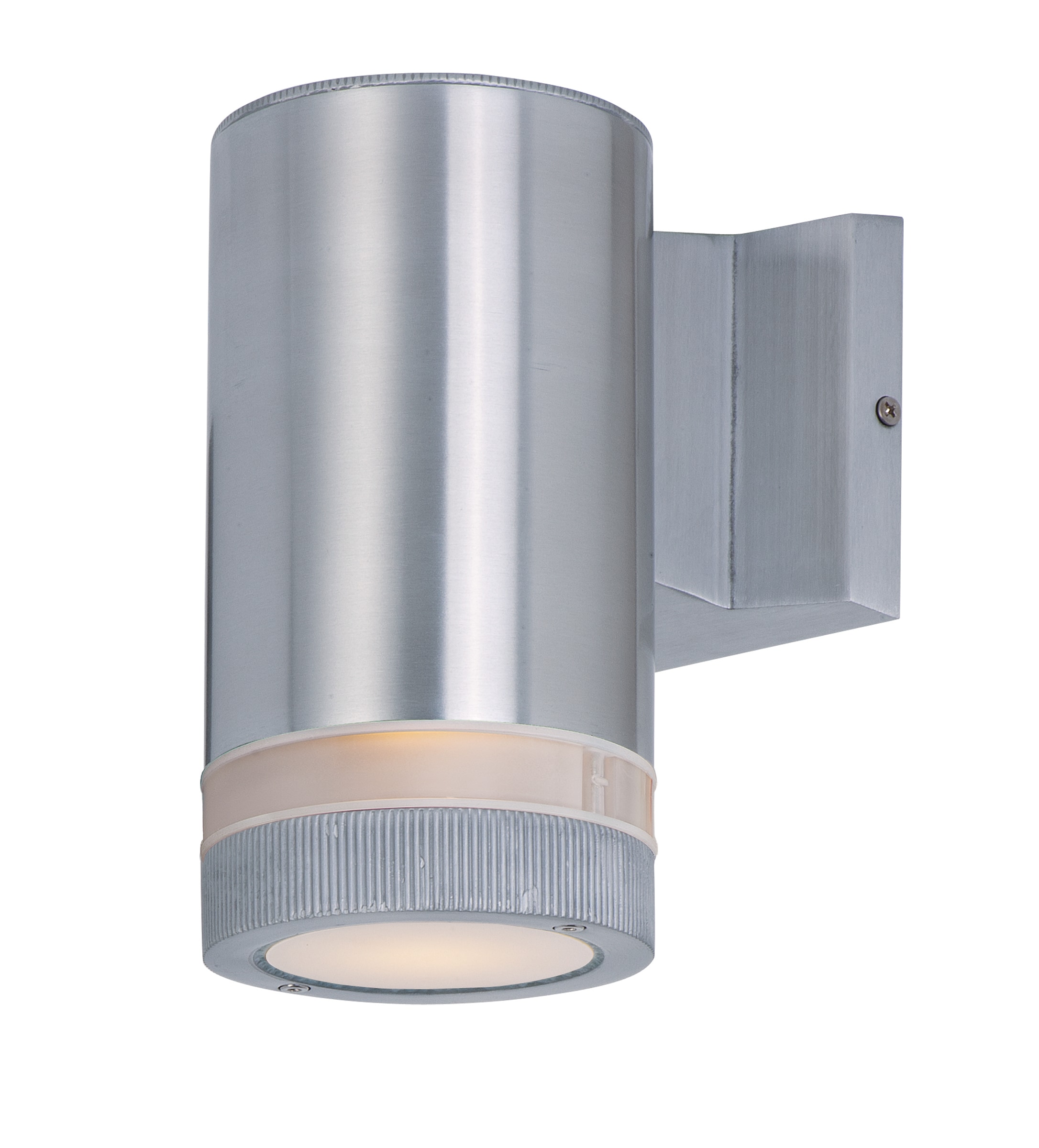Maxim Lighting 6110AL Lightray 1 -Light 8-in H Brushed Steel Hardwired Outdoor Wall Light