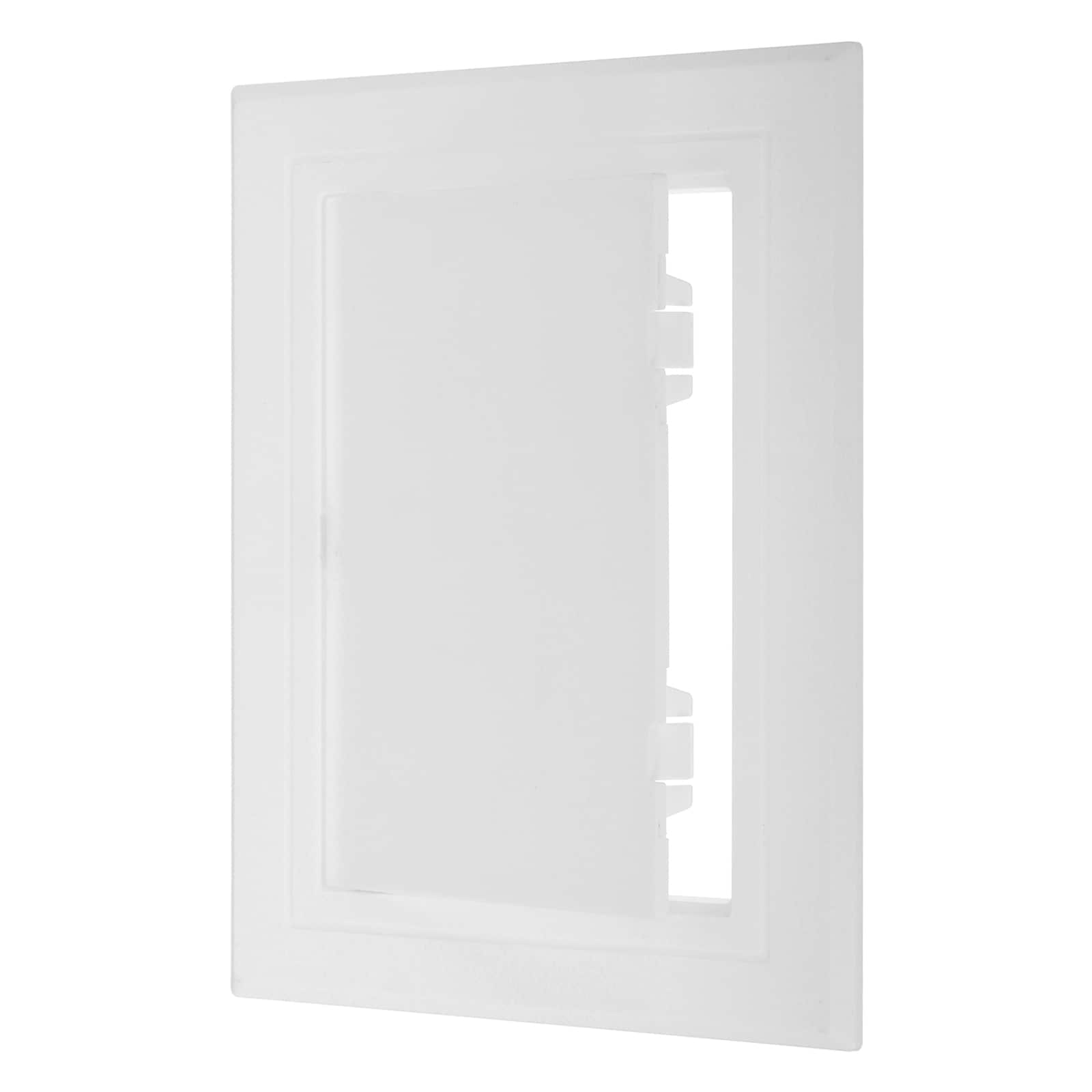 PATIKIL 12x10-Inch(300x245mm) Removable Hinged Access Panel ABS Plumbing Access Doors Easy Wall Hole Cover for Drywall Plumbing Electrical Cables Wiring White