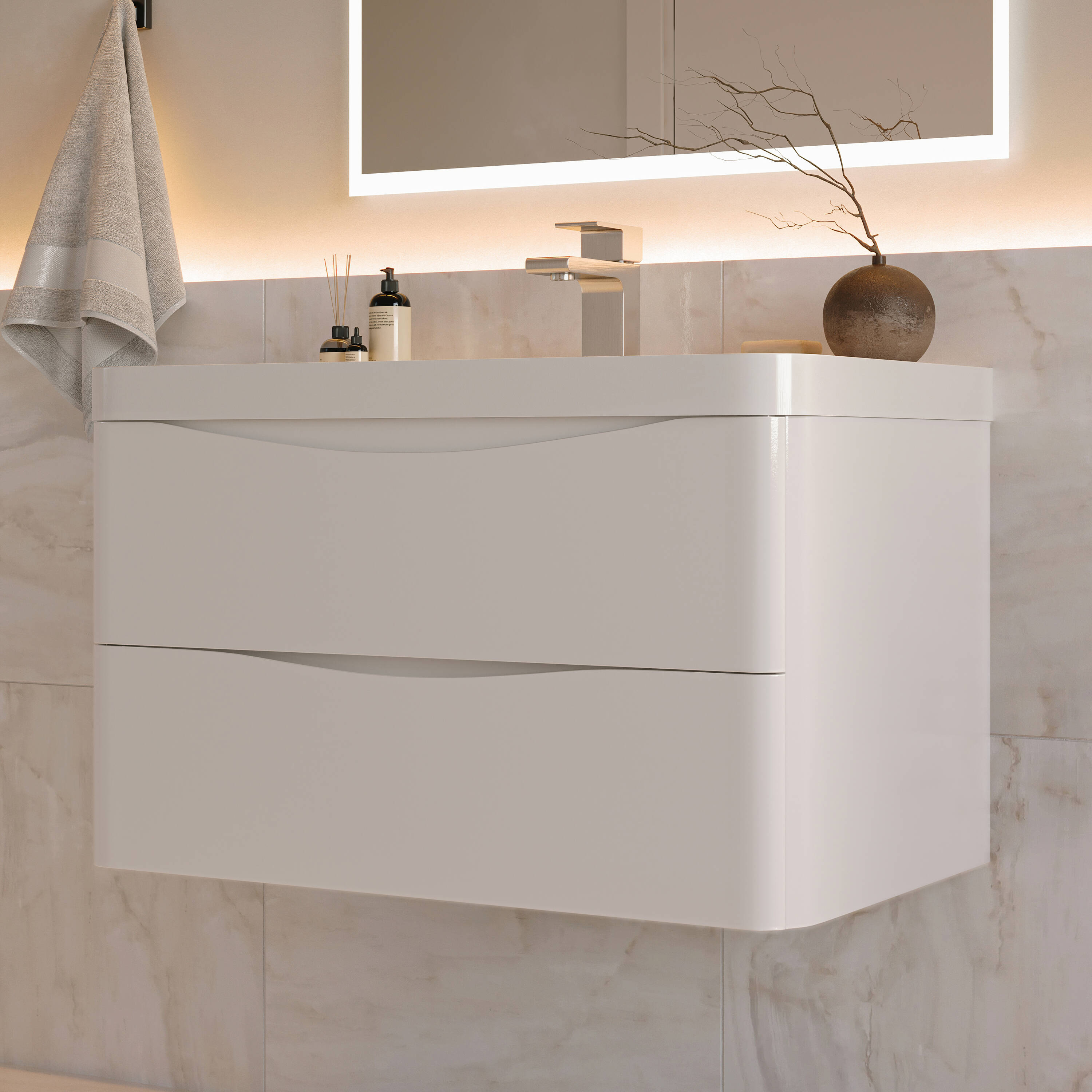 Fresca FCB9032WH-I Bath-Vanity-Combo - View #5