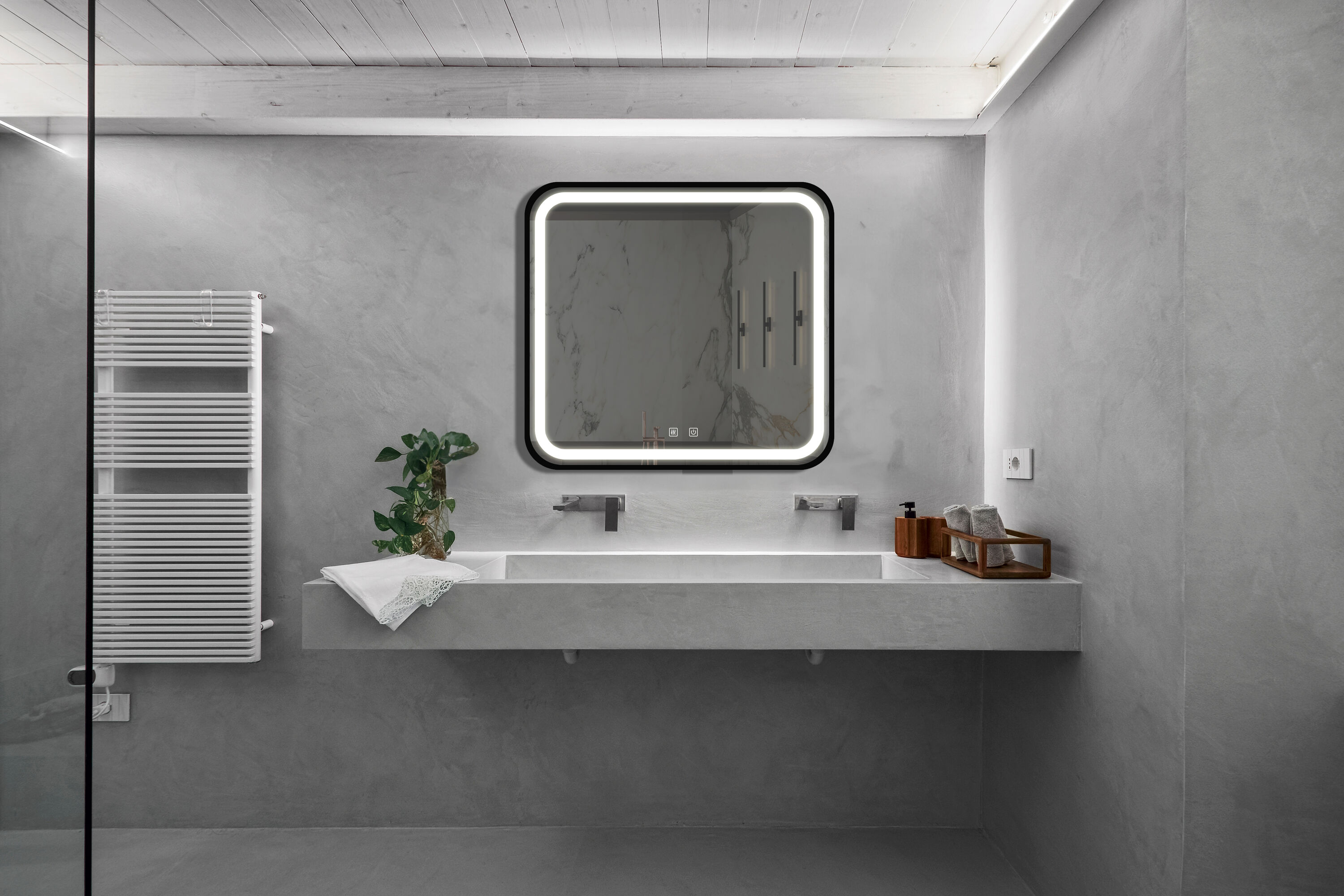 LUXEYARD DS-R-2P210906 Framed-Bath-Mirrors - View #2