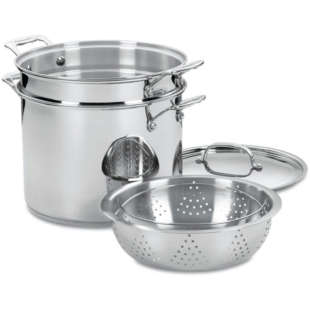 Cuisinart 8.07-in Stainless Steel Cooking Pan with Lid(s) Included