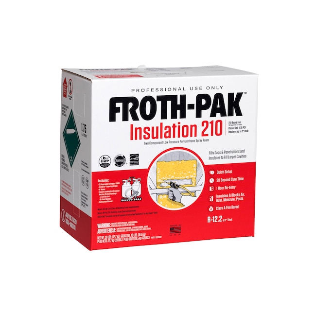 Froth-Pak Low GWP 210 Insulation Foam Kit 484 oz Spray Gun Indoor/Outdoor  Spray Foam Insulation in the Spray Foam Insulation department at