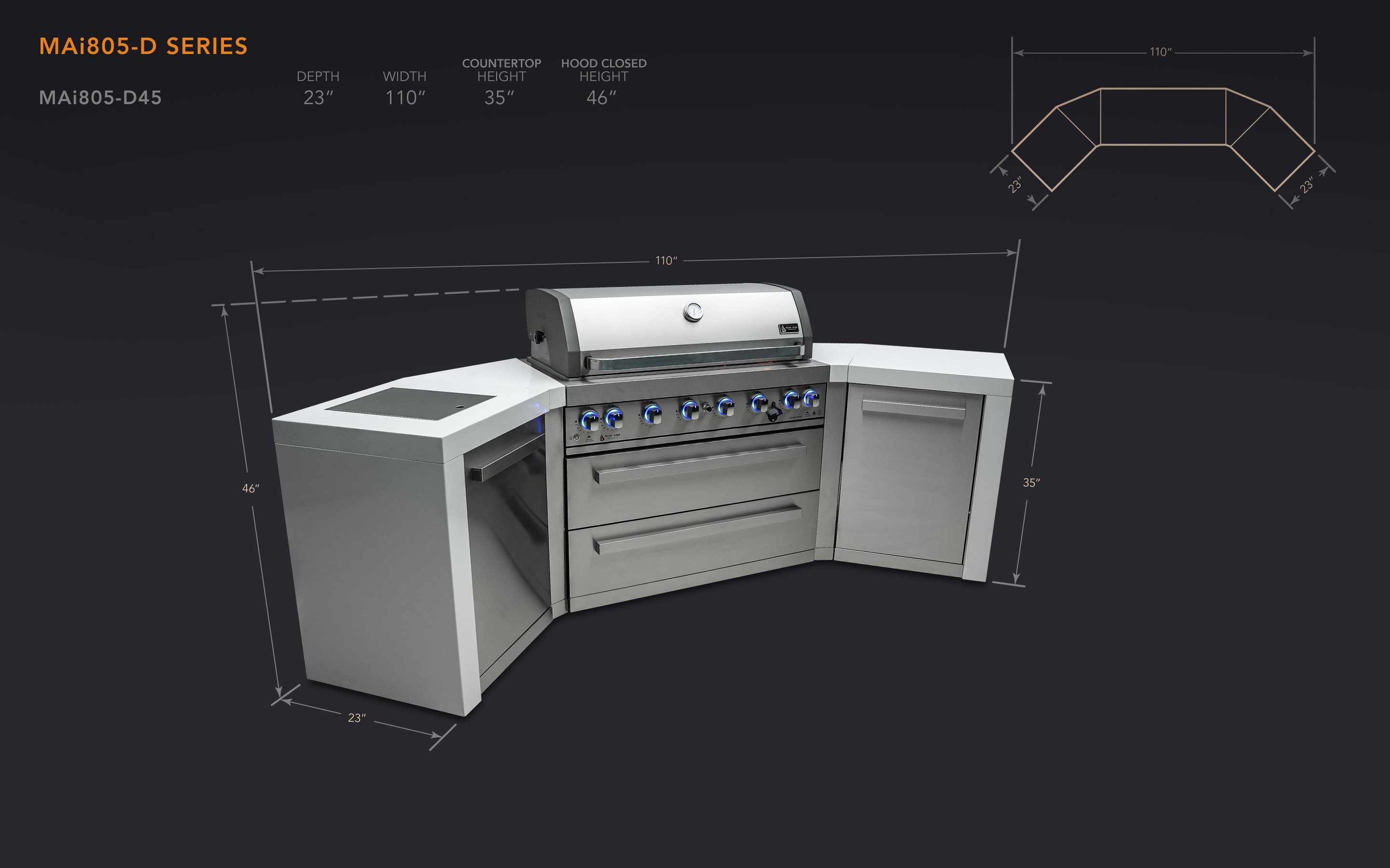 Mont Alpi MAI805-D45 Modular-Outdoor-Kitchens - View #2
