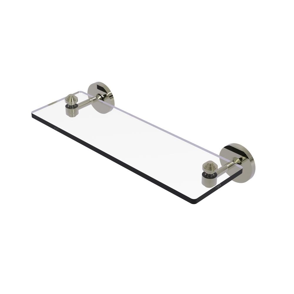 Allied Brass SB-1/16-PNI Southbeach Polished Nickel Wall mount Bathroom Shelf ( 16-in x 2.75-in x 5-in )
