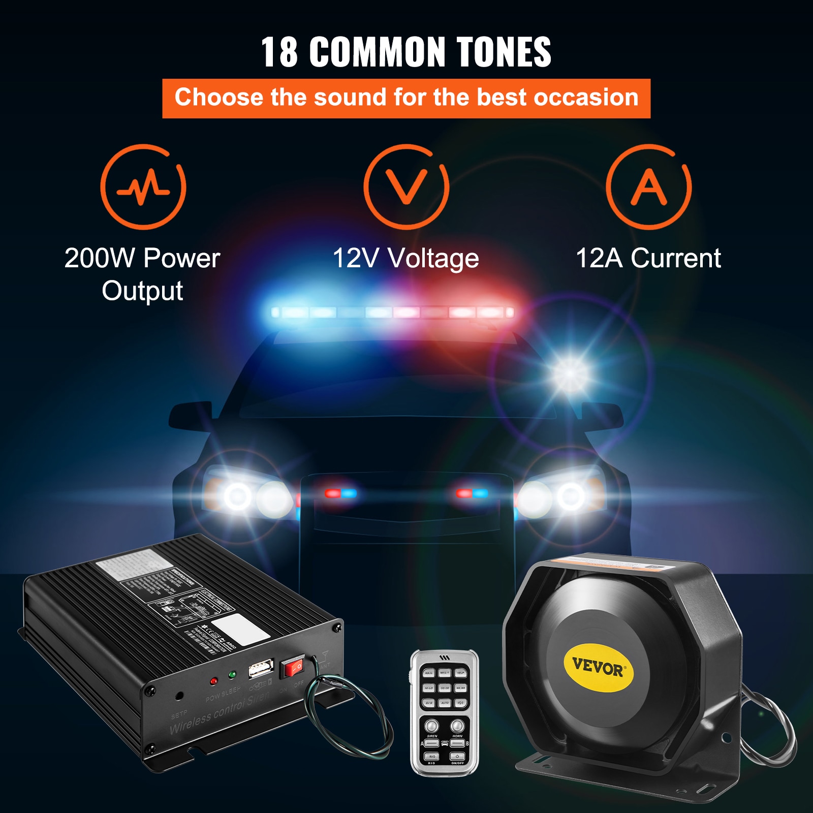 VEVOR 200W18SDCZHHQ0001V0 Mobile-Audio - View #3