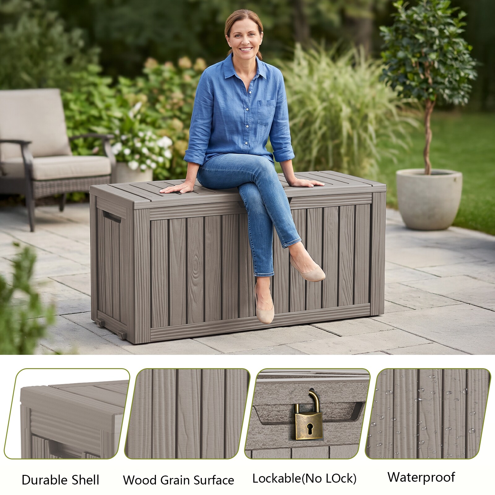 Patiozen DB322A-GRAY Deck-Boxes - View #4