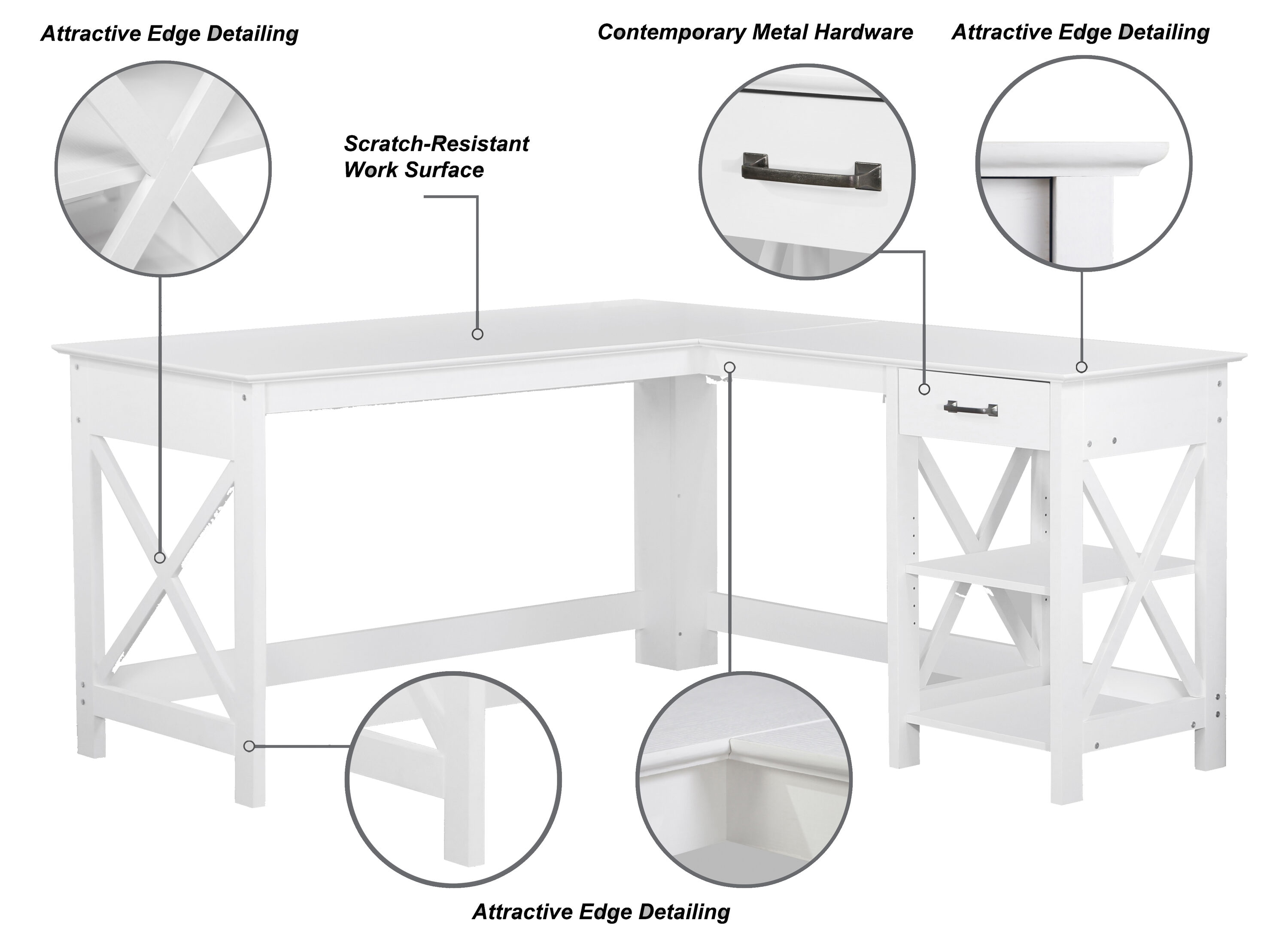Saint Birch SBHN1492LDWH desks - View #5