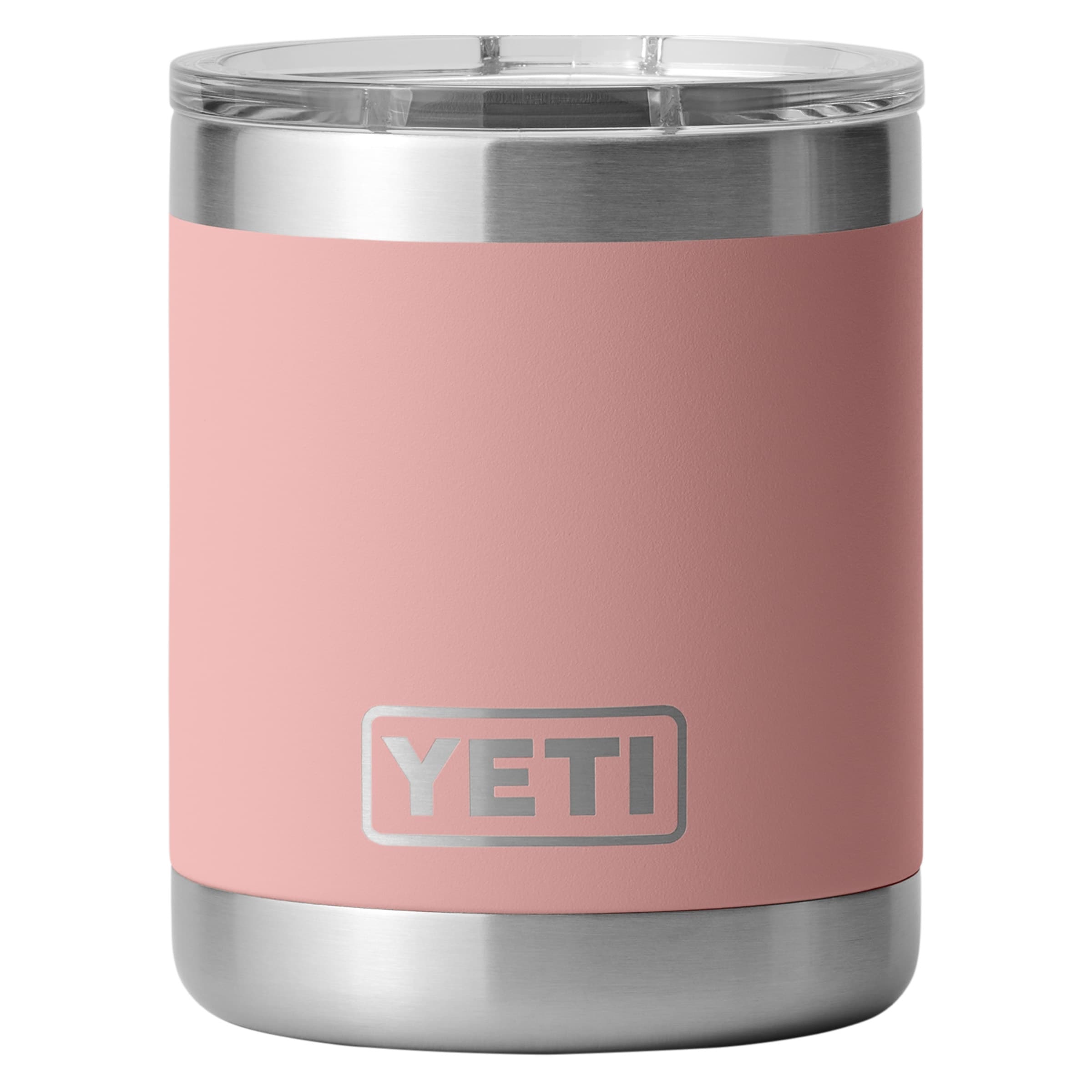 YETI Sandstone Pink Rambler 10 oz Lowball with Magslider Lid