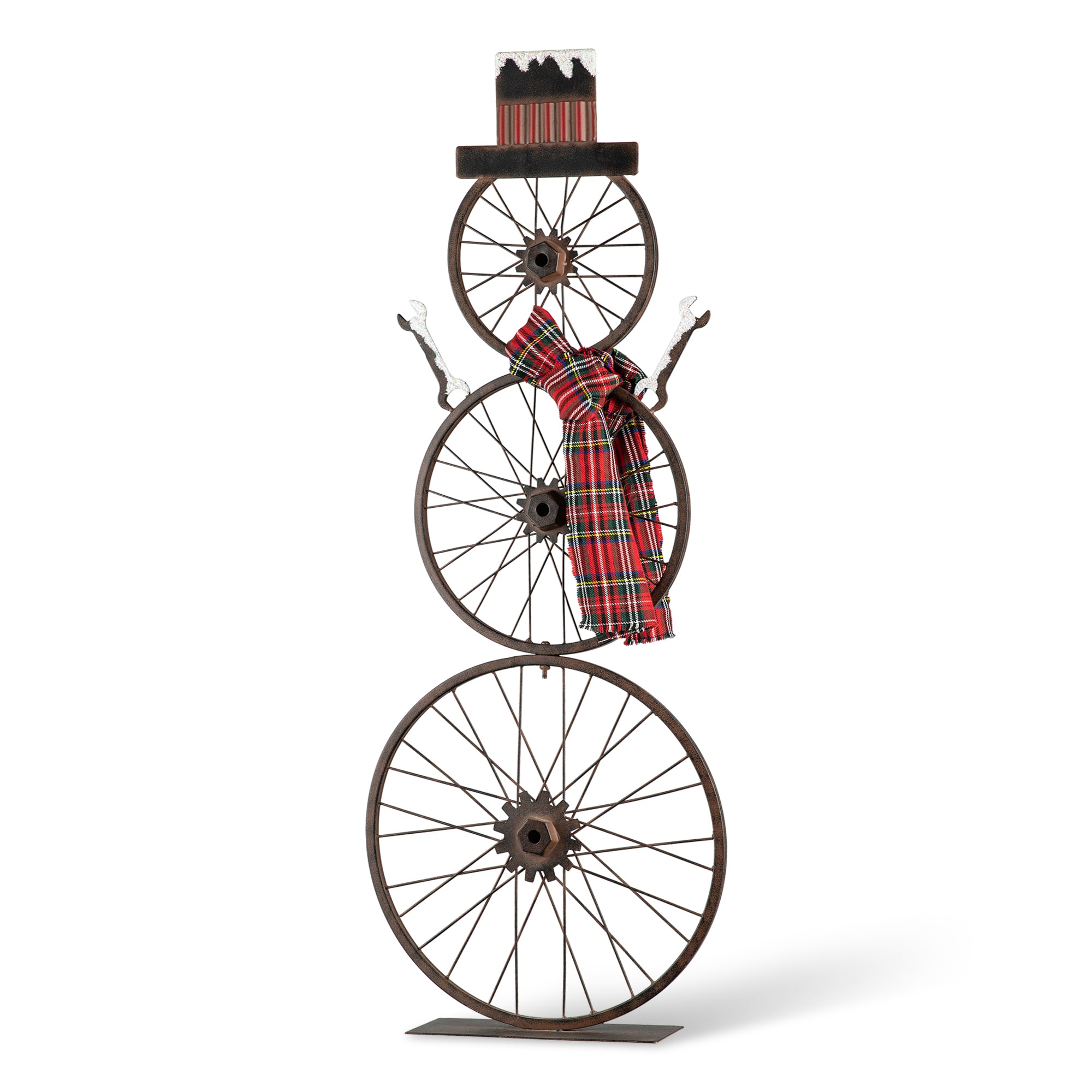 Glitzhome 34-in Bicycle Free Standing Decoration in the Outdoor ...