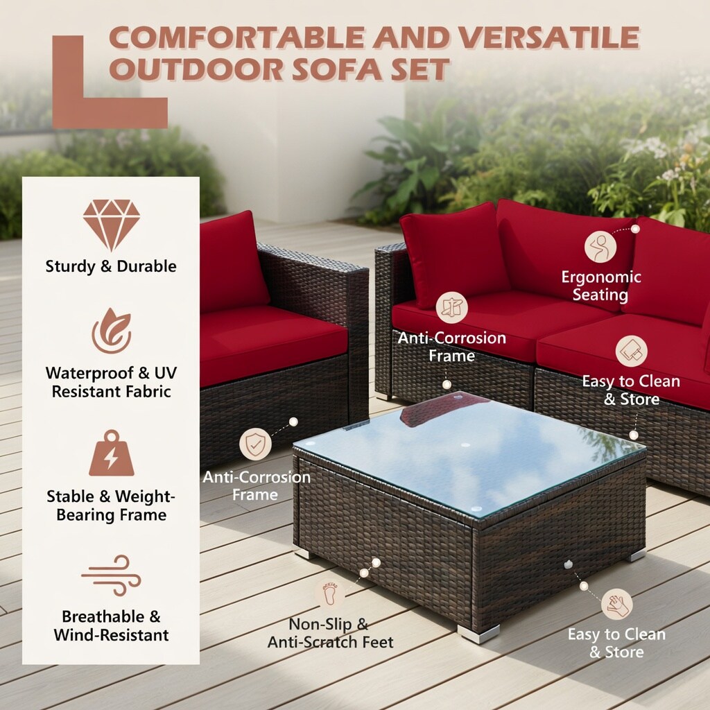 VERYKE 6219408002378 Patio-Conversation-Sets - View #4