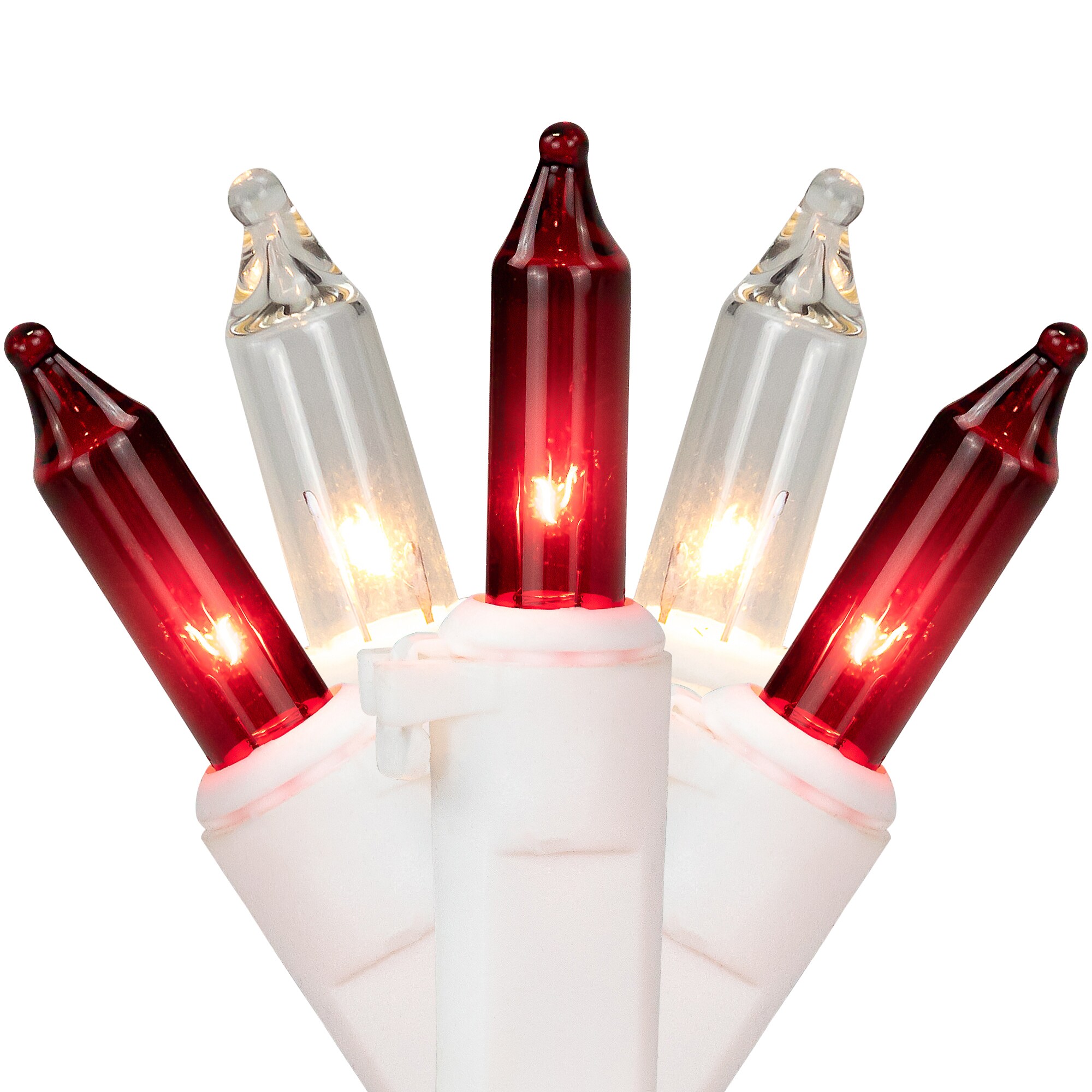 Northlight 32602032 50 -Count 10-ft Red Incandescent Plug-In Christmas String Lights