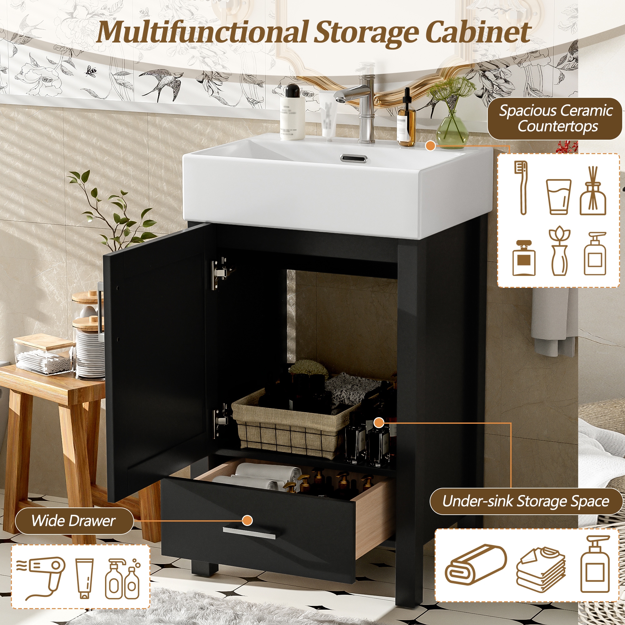 LOVMOR SF-Y-N729P277755B Bath-Vanity-Combo - View #4