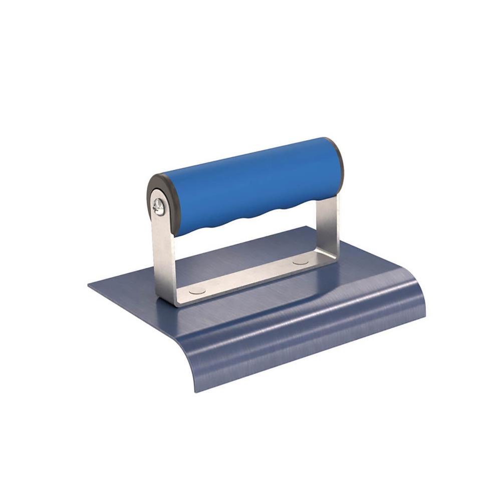 Bon Tool 22-722 6-in x 4-in Blue Steel Concrete Edger with 0.75-in Radius