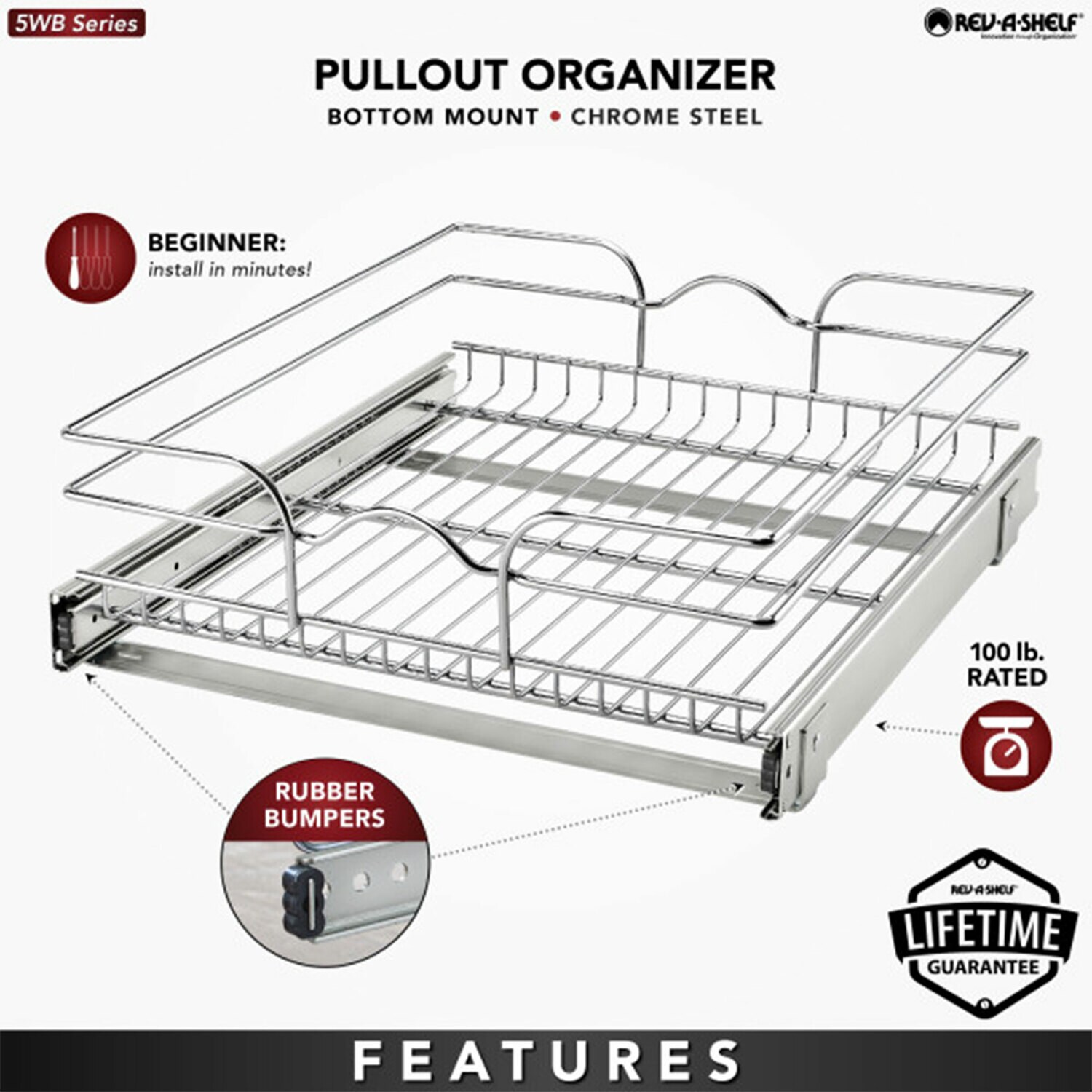 Rev-A-Shelf 167710 Pull-Out-Cabinet-Baskets - View #3