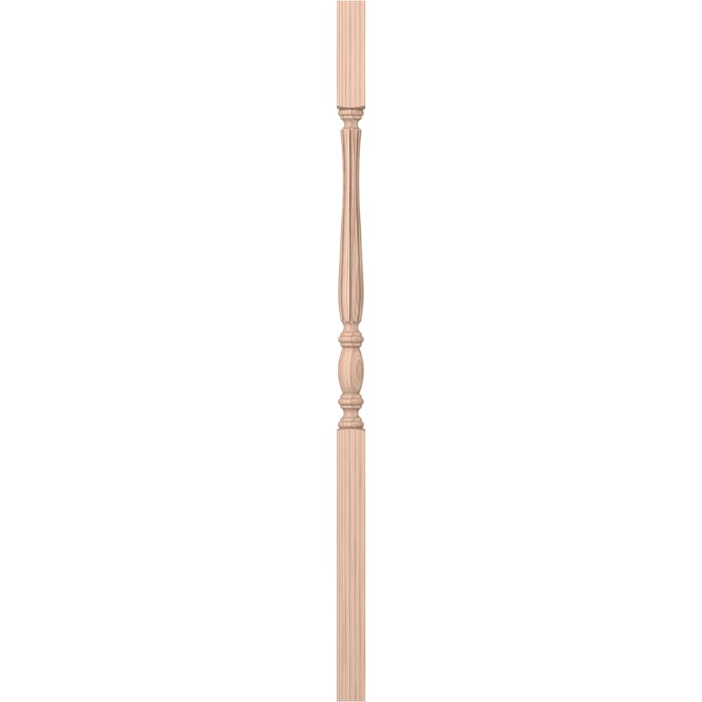 L.J. Smith Stair Systems LJF-2105-B 42 42-in x 1.75-in Unfinished Beechwood Square Top Stair Baluster