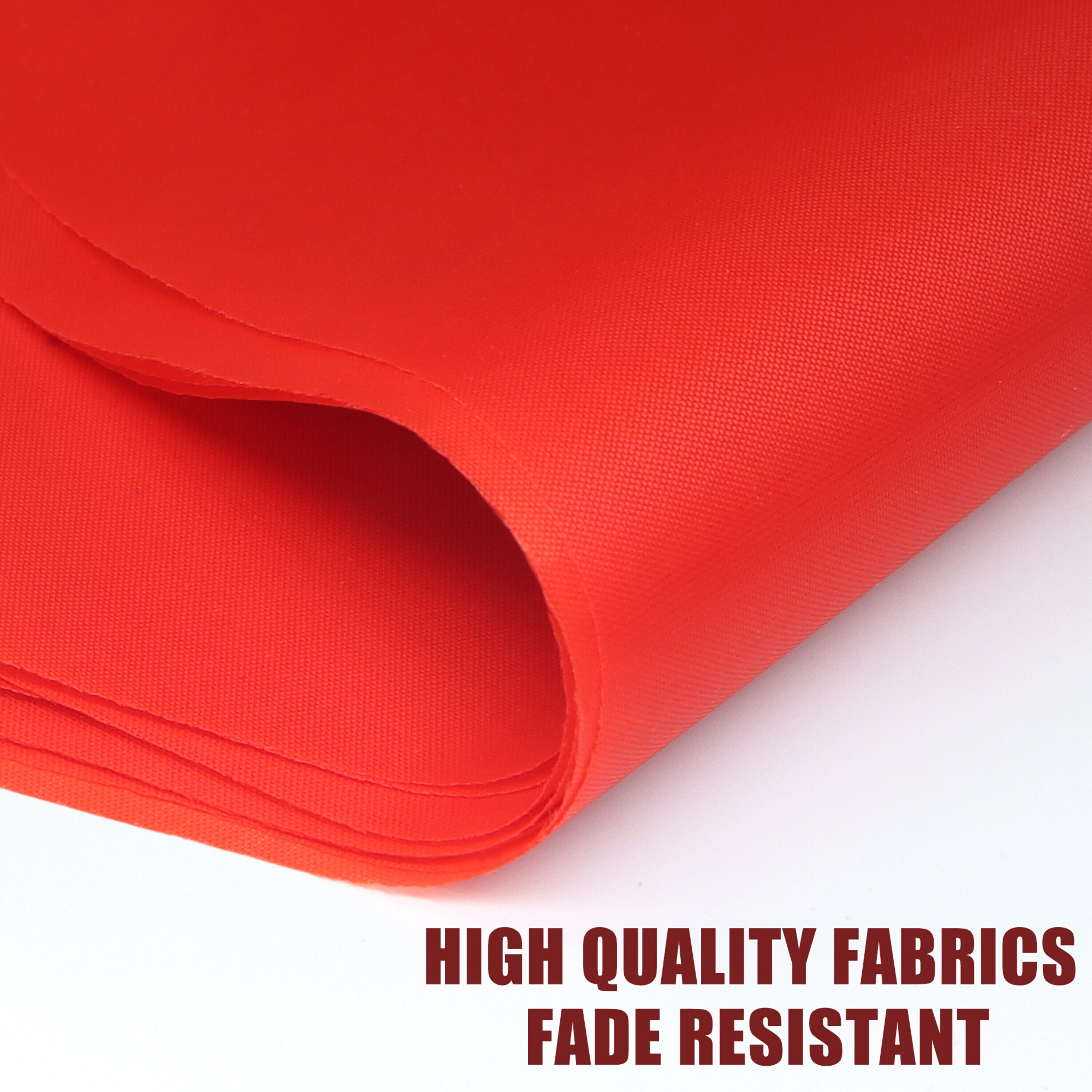 Solid Red Pennant Banner with Ribbon for Birthday Parties