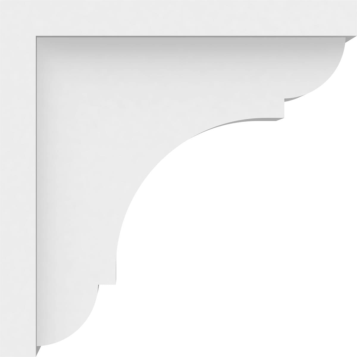Ekena Millwork BKTP04X09X09BRY Exterior-Brackets-Braces - View #3